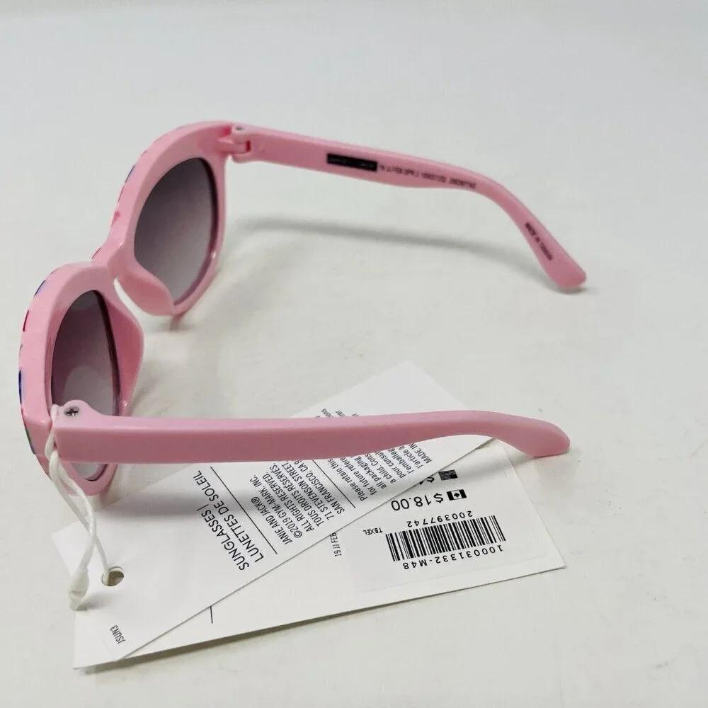 Janie and Jack Baby Girls Size 0-2 Years Floral Print Cat Eye Sunglasses in Pink